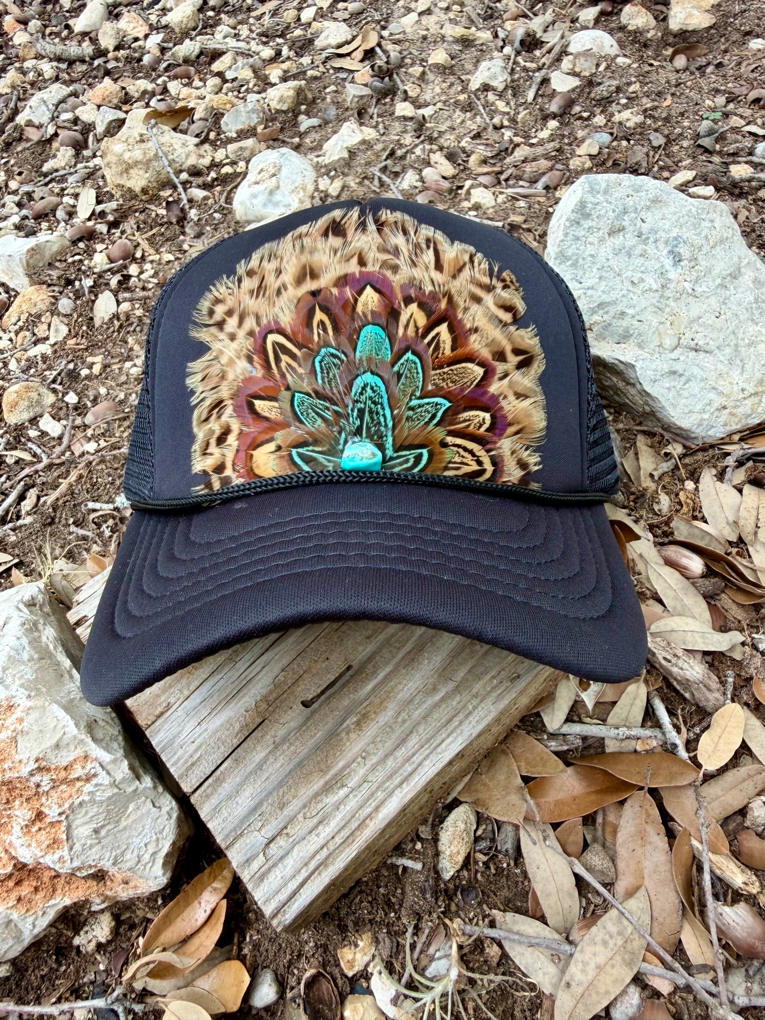 Black Feather Trucker