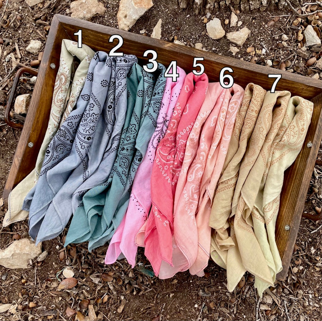 Hand Died Bandana