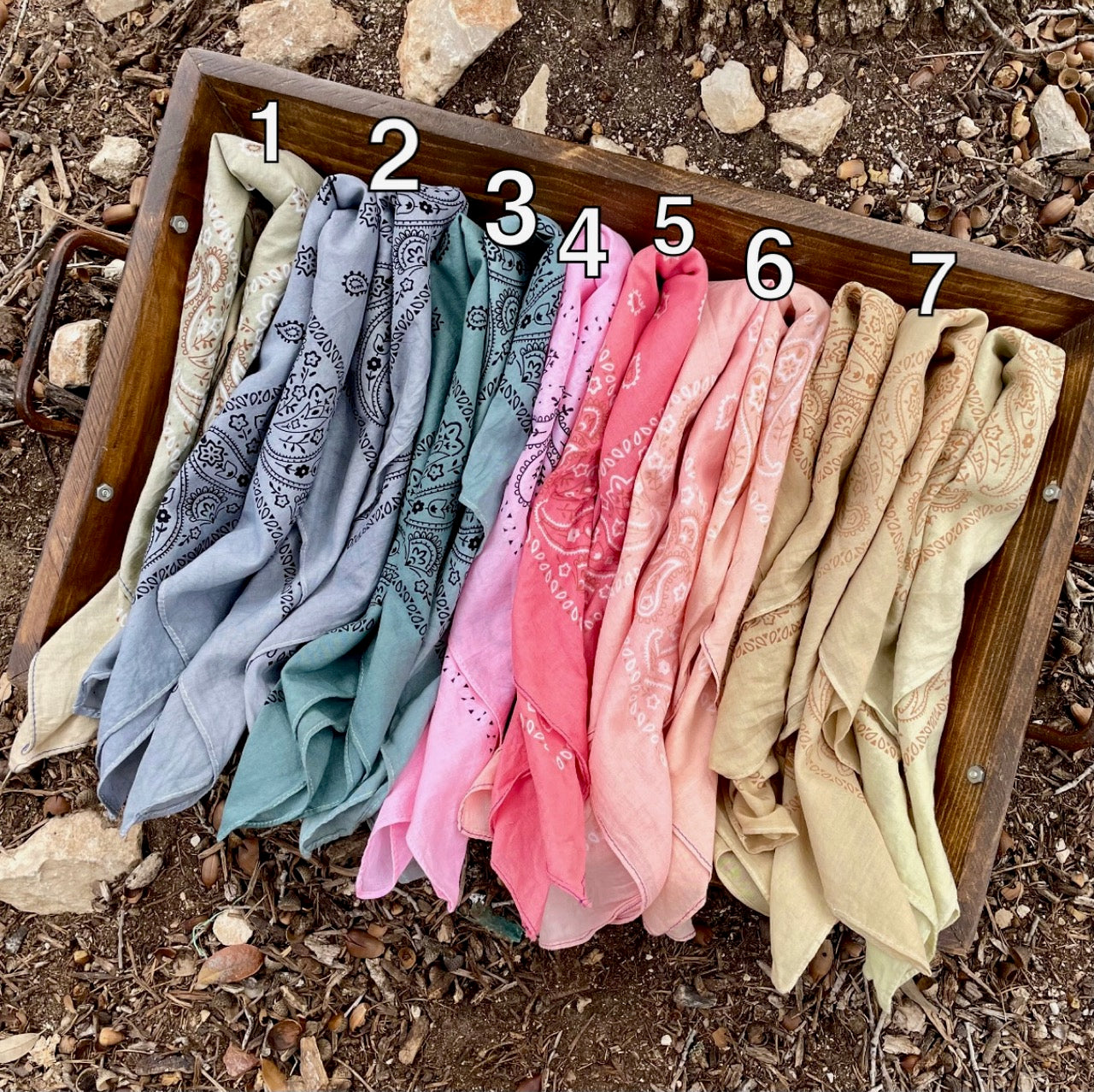 Hand Died Bandana