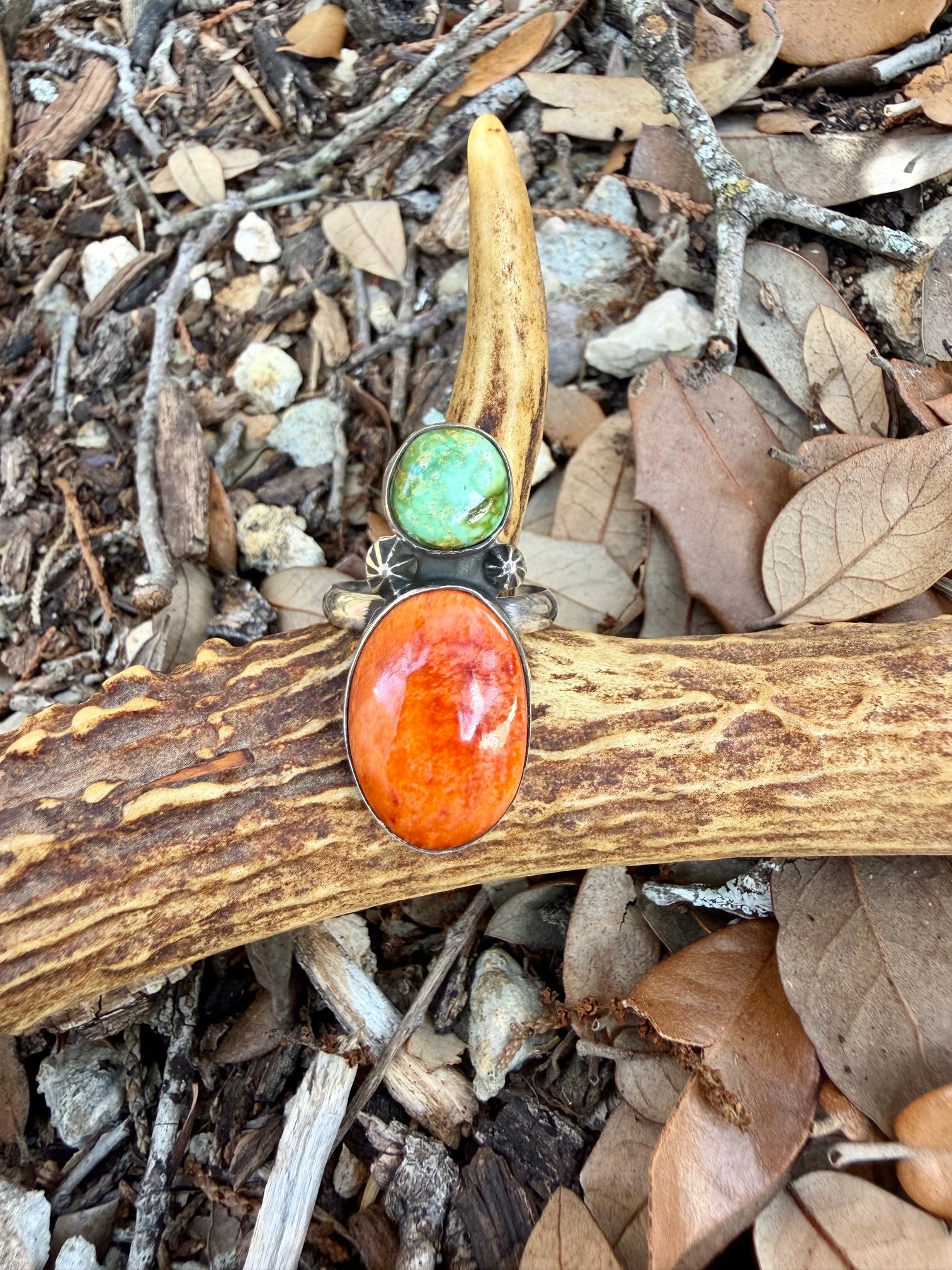 Orange Spiny Ring