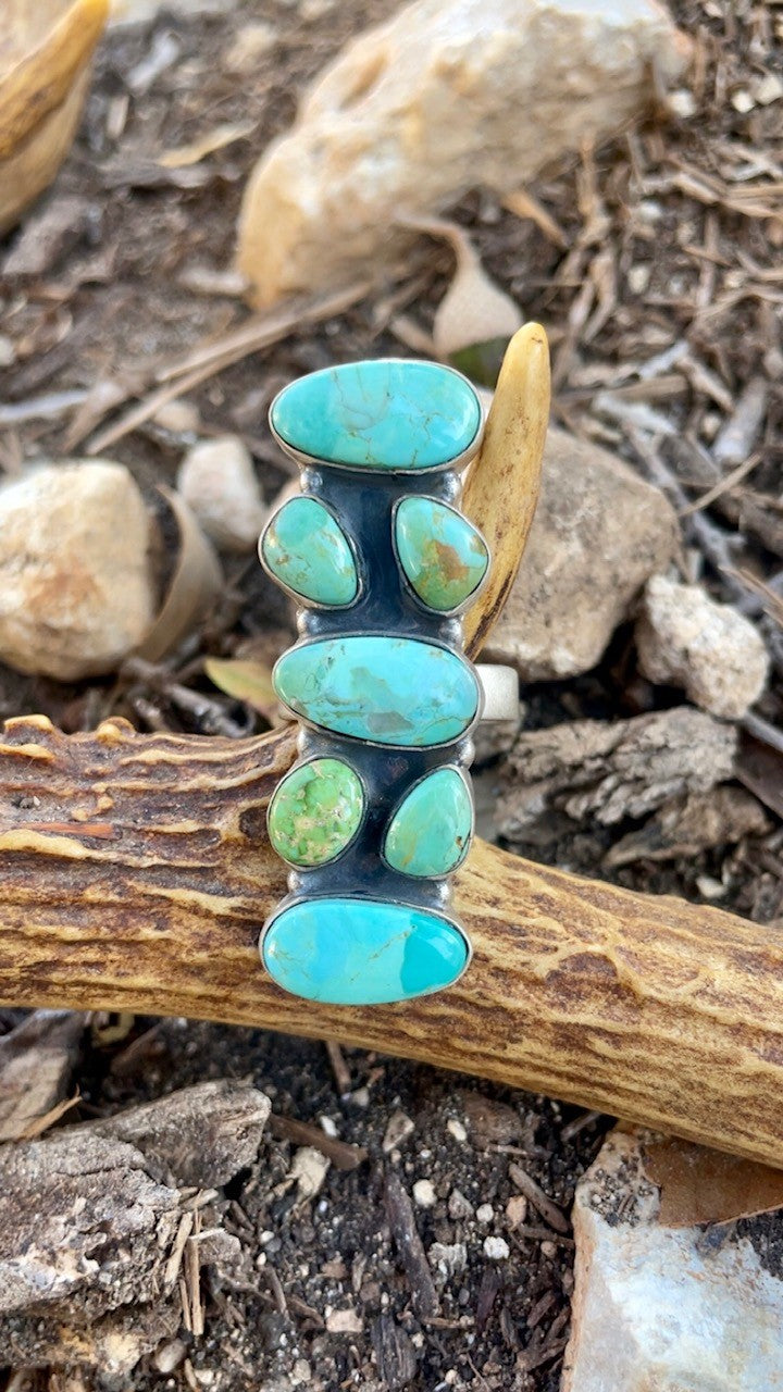 Mojave Turquoise Cluster Ring