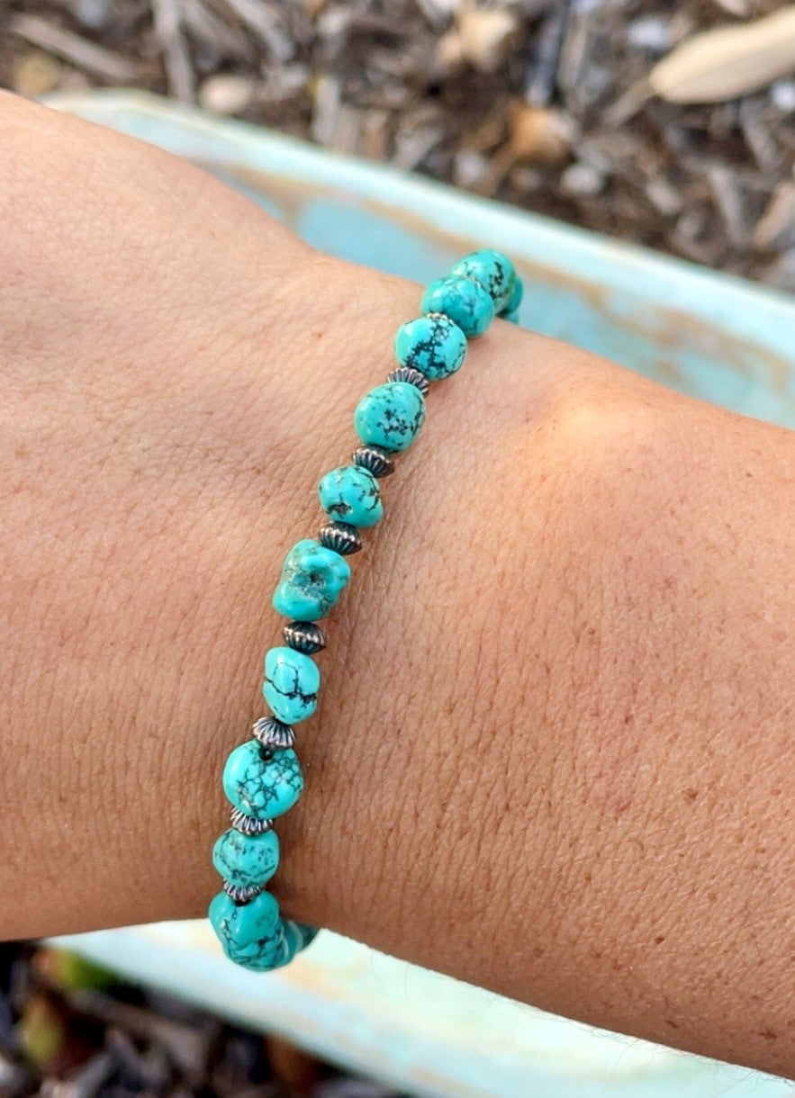 Turquoise Nugget Bracelet