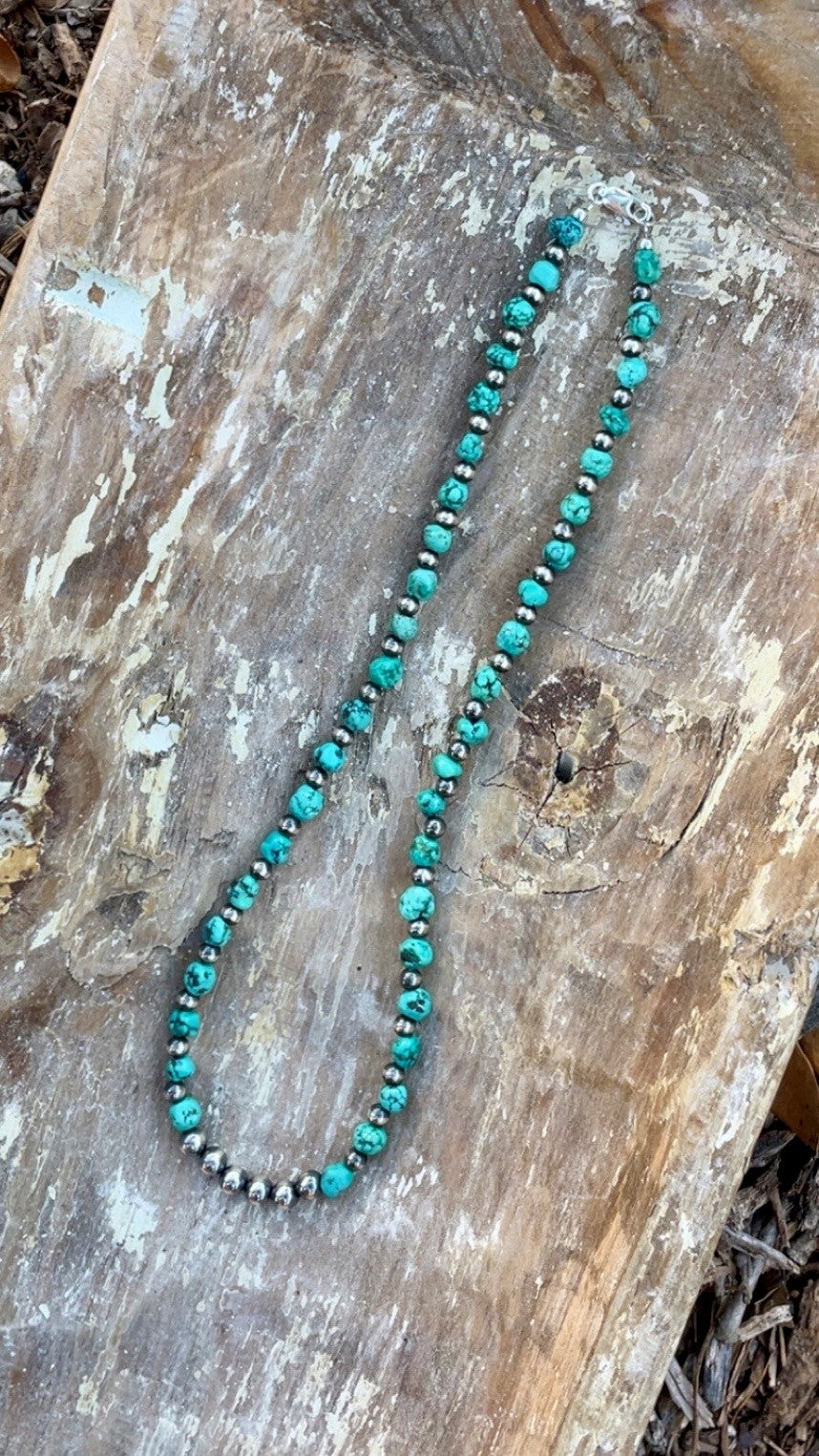 Turquoise Pearl Necklace