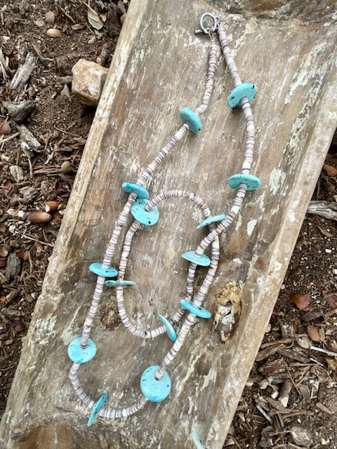 Turquoise Rondell Necklace