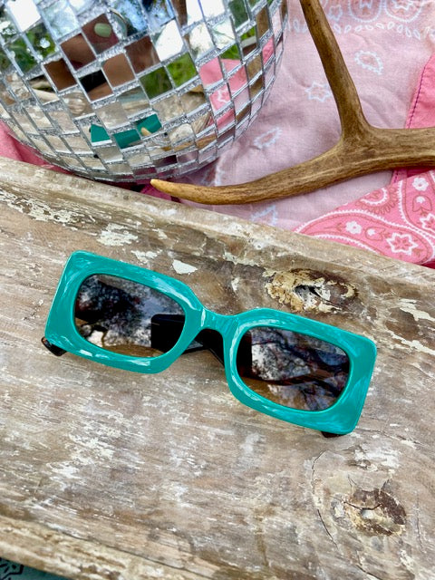 Teal Sunglasses